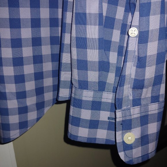 Abercrombie  Mens Size Medium Blue/Bluesish Mauve Cotton 100% - Picture 9 of 9